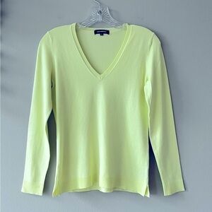 525 America neon yellow sweater NWOT